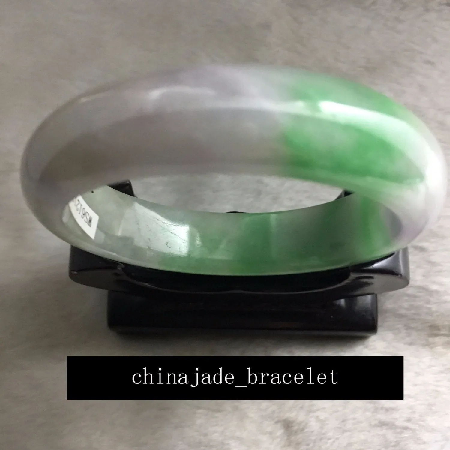 10% OFF- 57/58/59 mm Certified Natural Ice Jadeite Emerald Jade Bracelet Bangle 《Grade A》3275