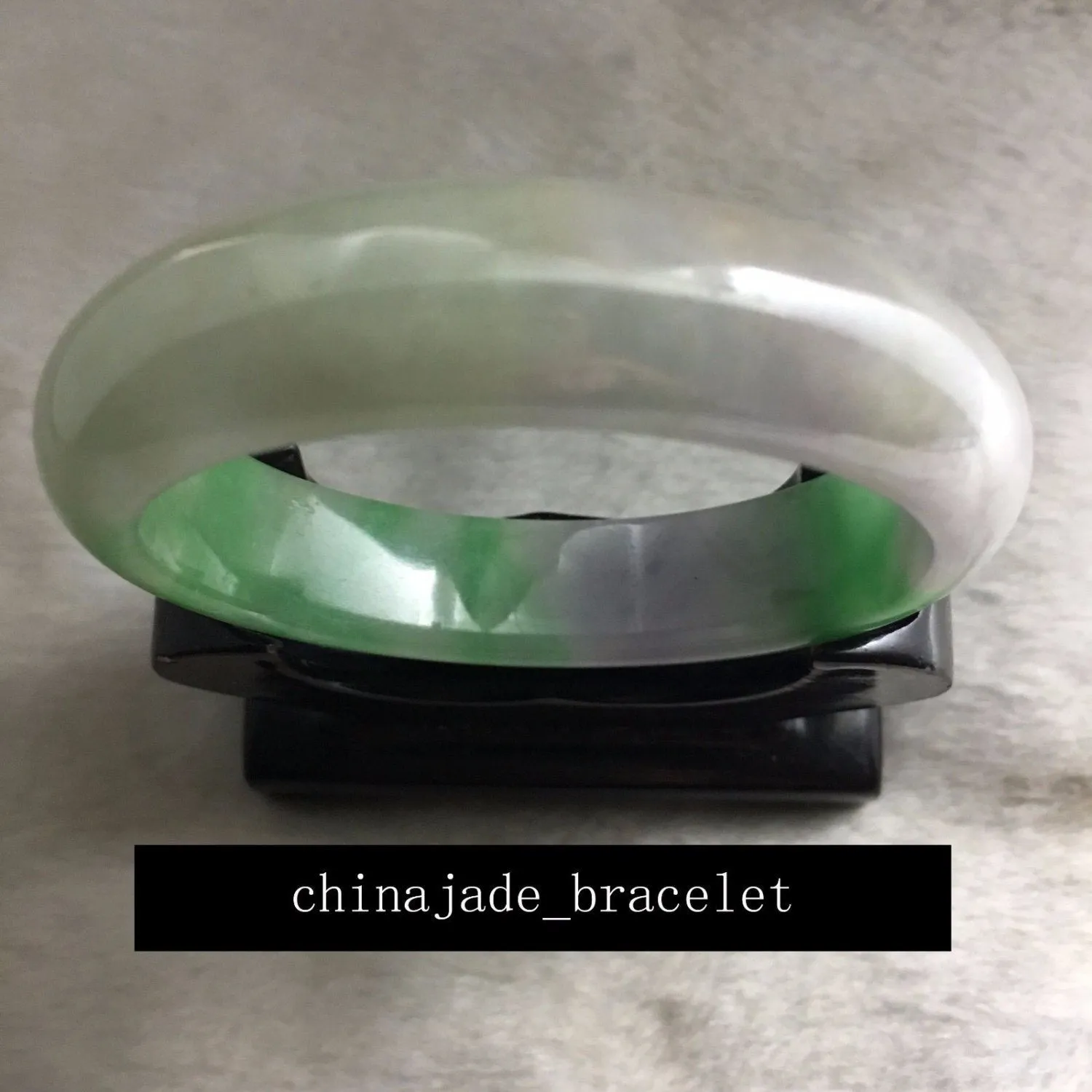 10% OFF- 57/58/59 mm Certified Natural Ice Jadeite Emerald Jade Bracelet Bangle 《Grade A》3275