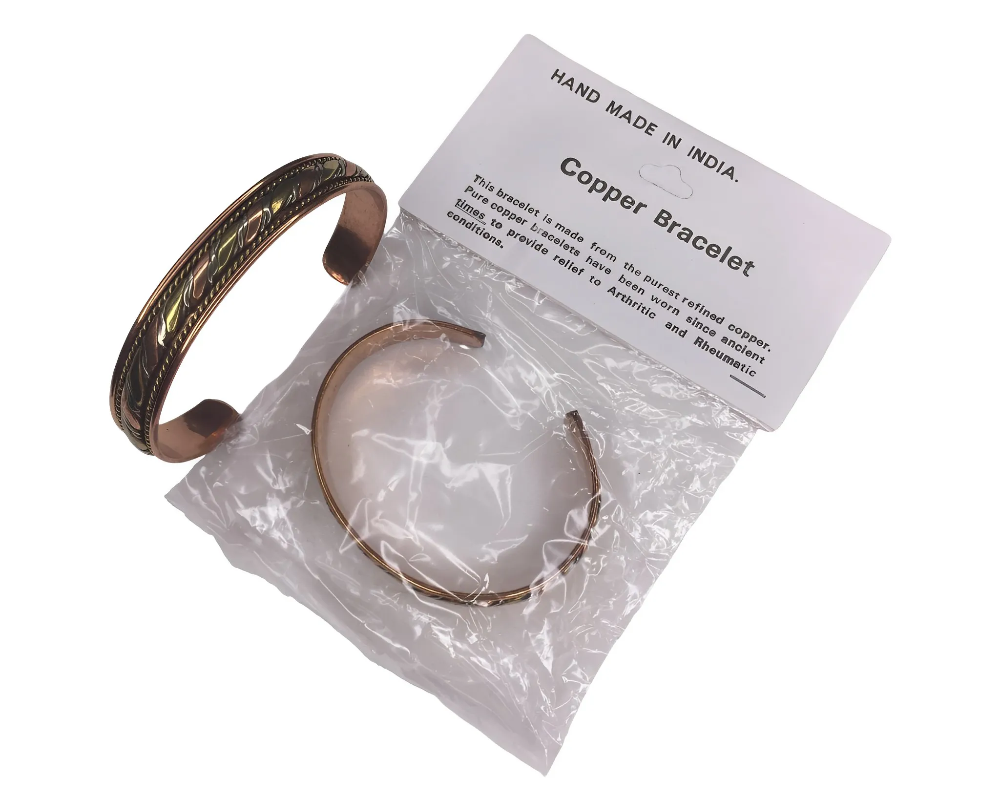 100% COPPER BRACELET #9: Handcrafted in India