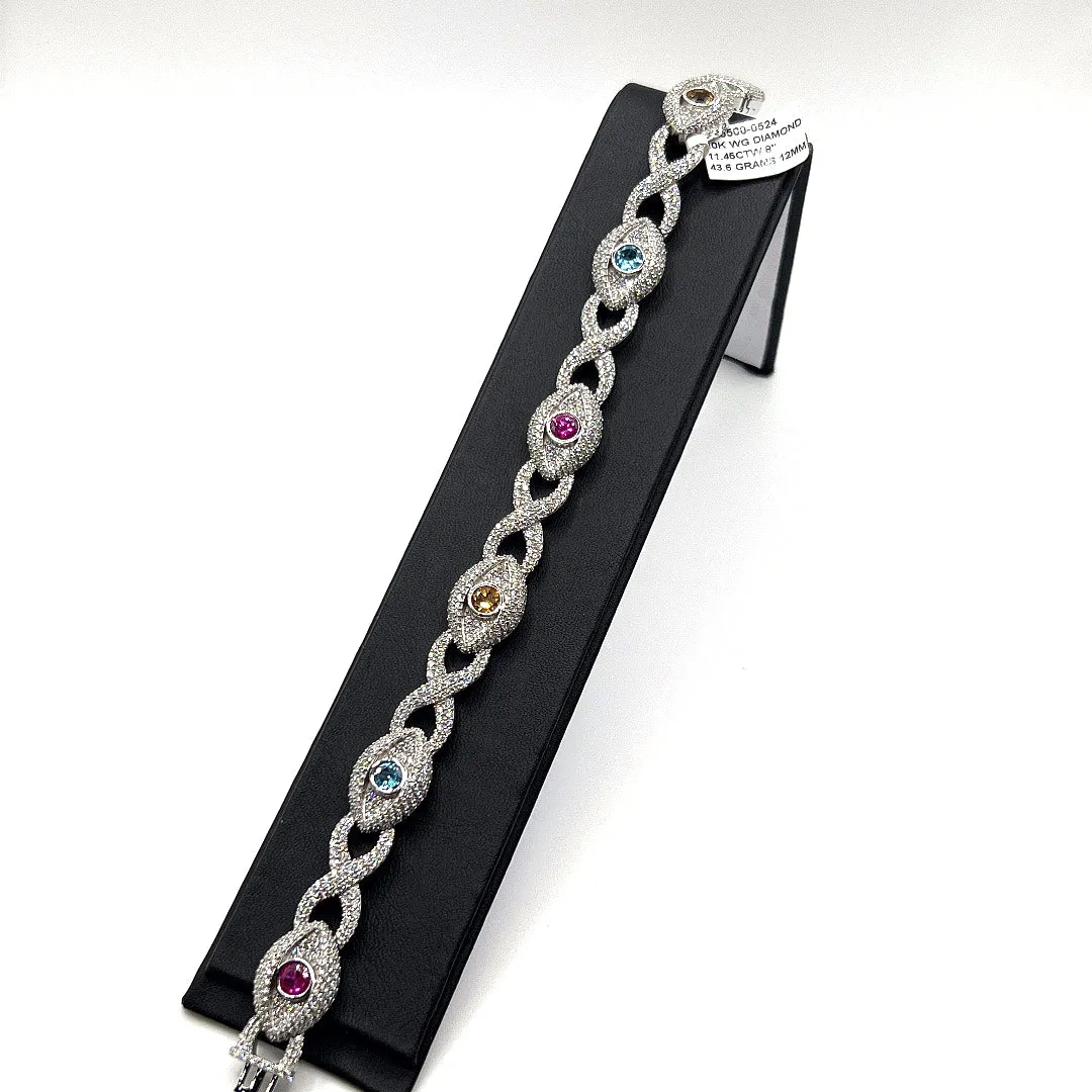 10KT DIAMOND EYE BRACELET