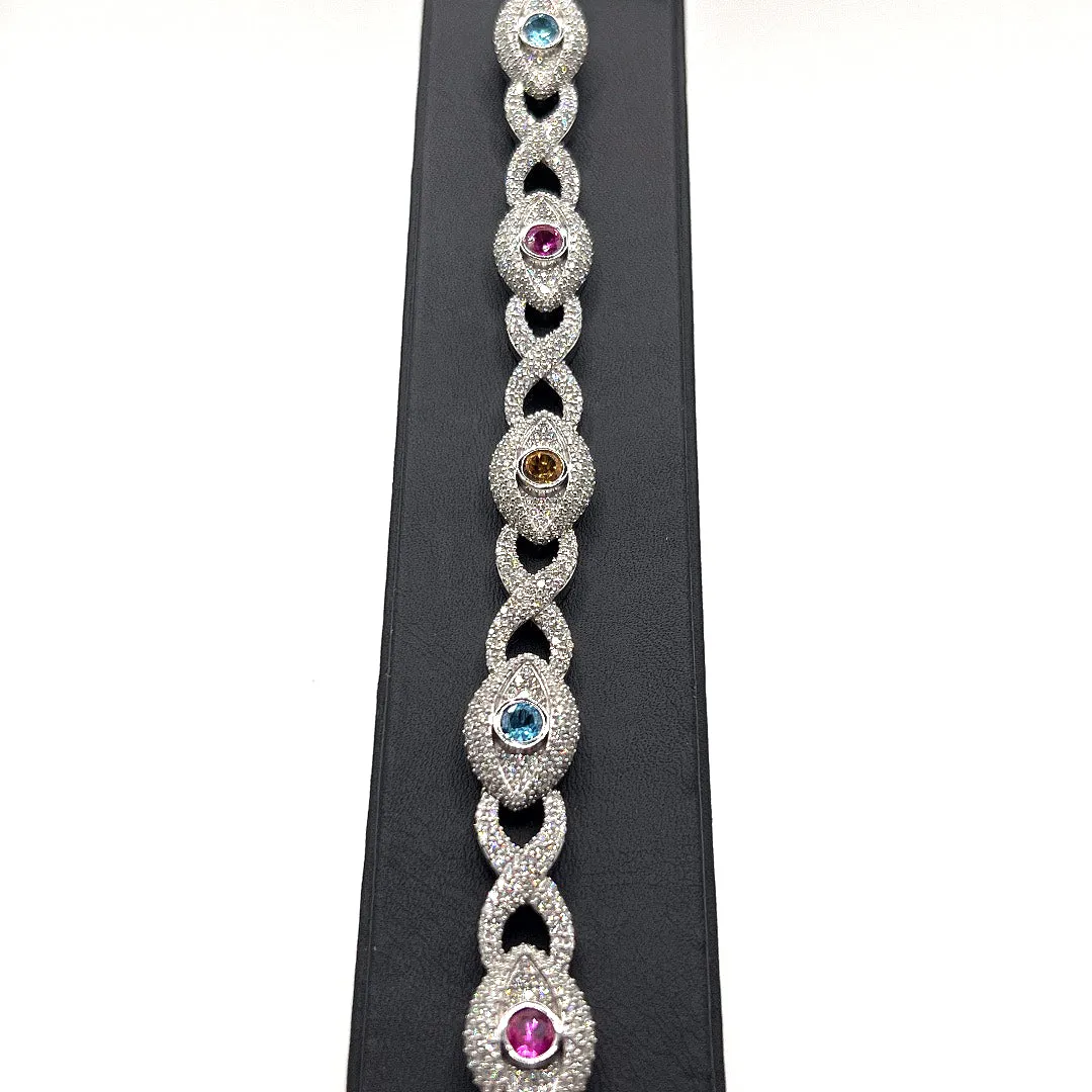 10KT DIAMOND EYE BRACELET