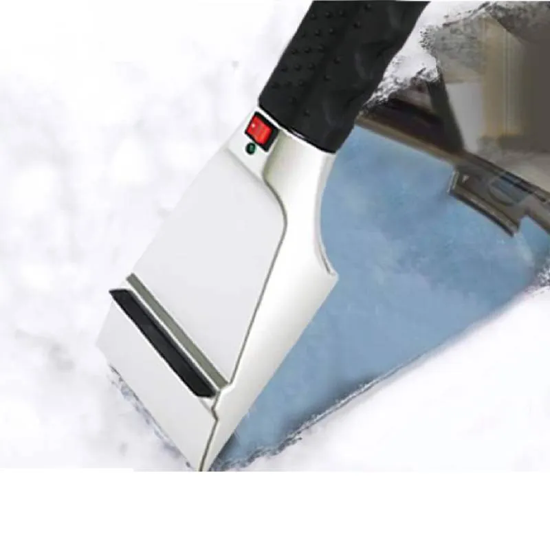 12V Electric Heated Car Ice Scraper Automobiles Cigarette Lighter Snow Removal Shovel