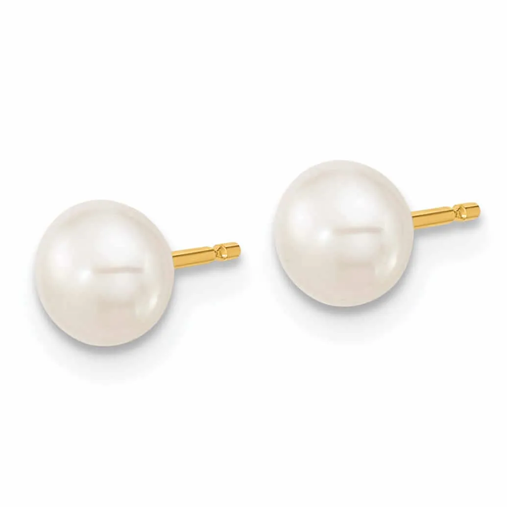 14k FWC Pearl Bracelet Necklace Earrings Set