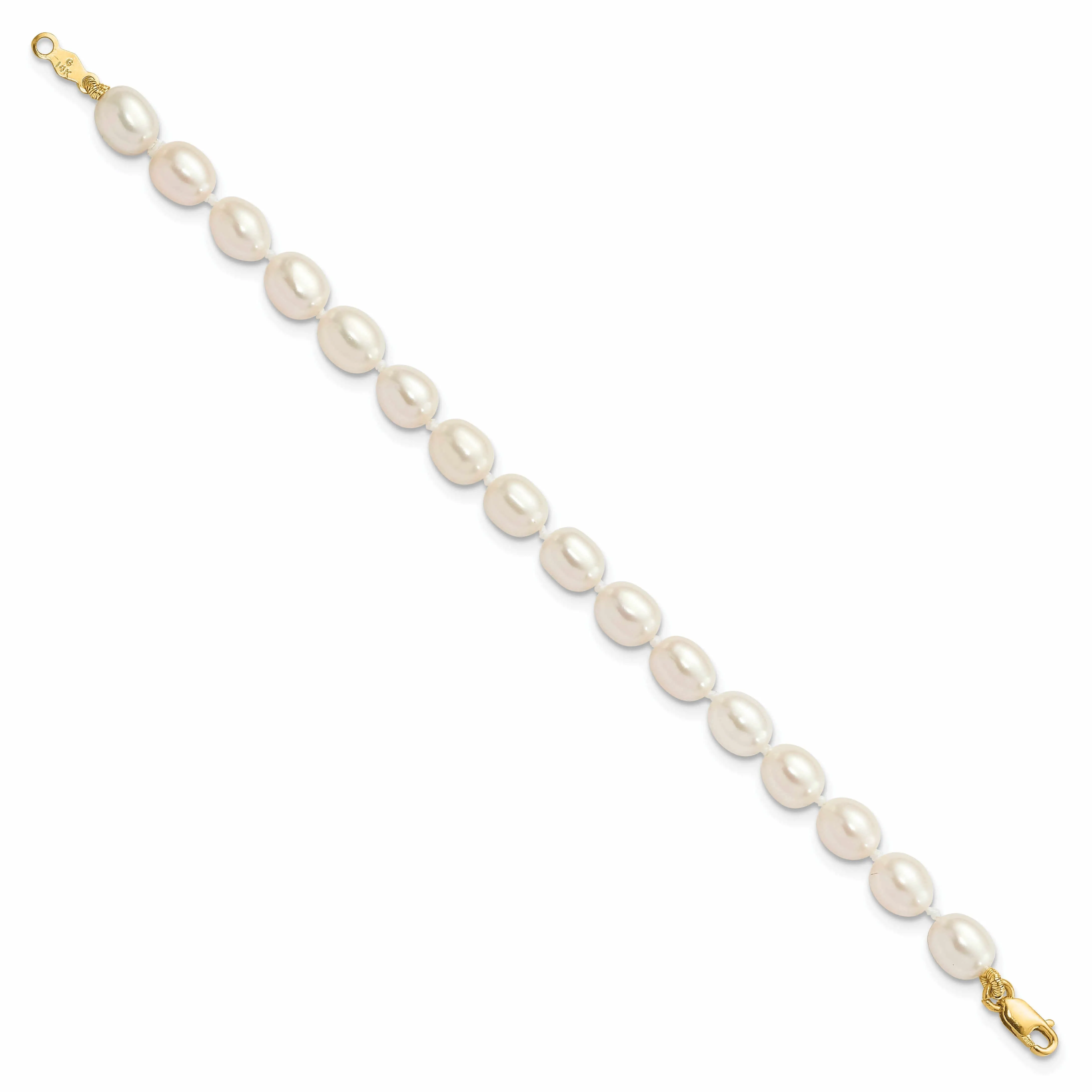 14k FWC Pearl Bracelet Necklace Earrings Set