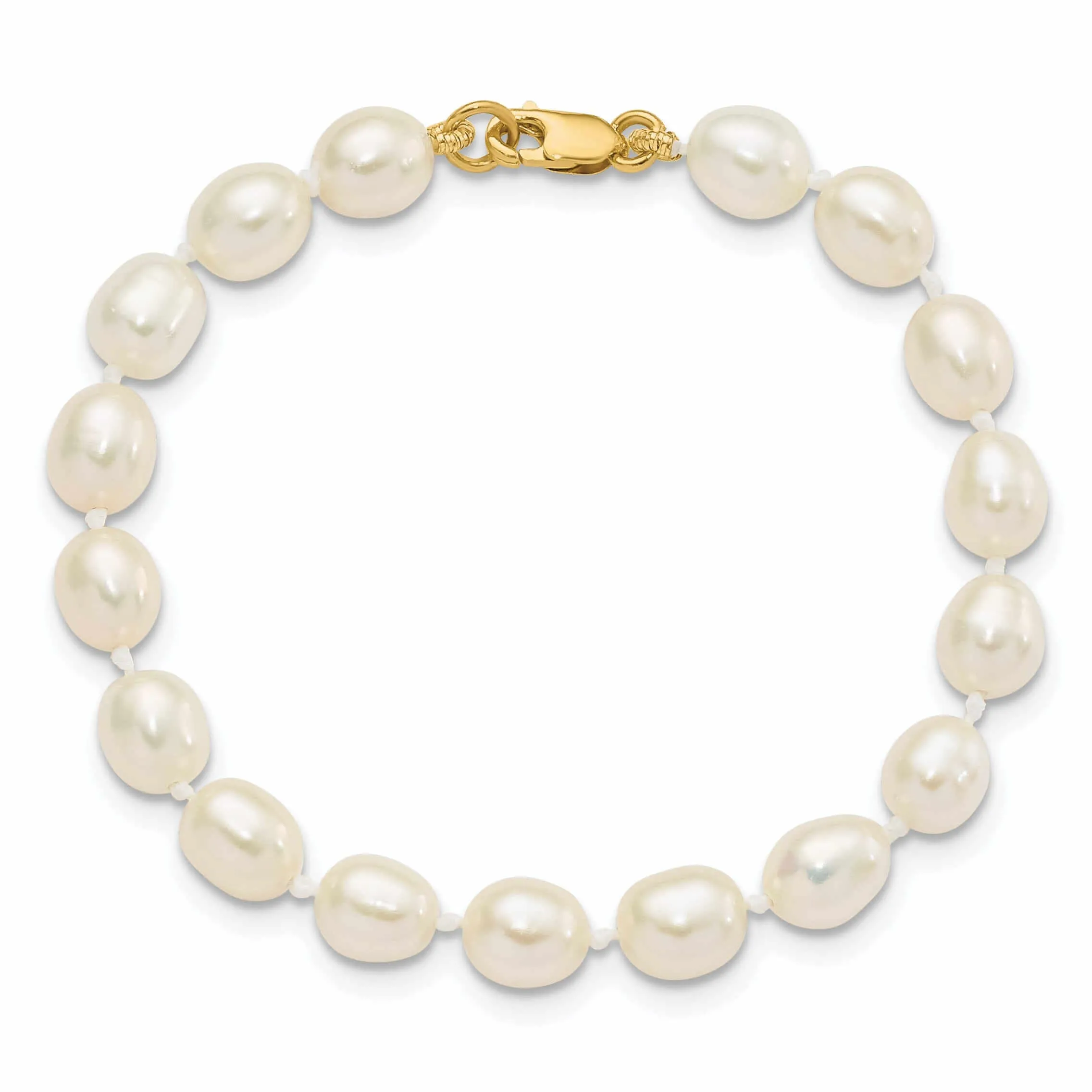 14k FWC Pearl Bracelet Necklace Earrings Set