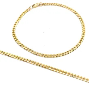 14k Yellow Gold 3.80 Gram Micro Cuban Link Bracelet 2.75mm 6 1/2 inch