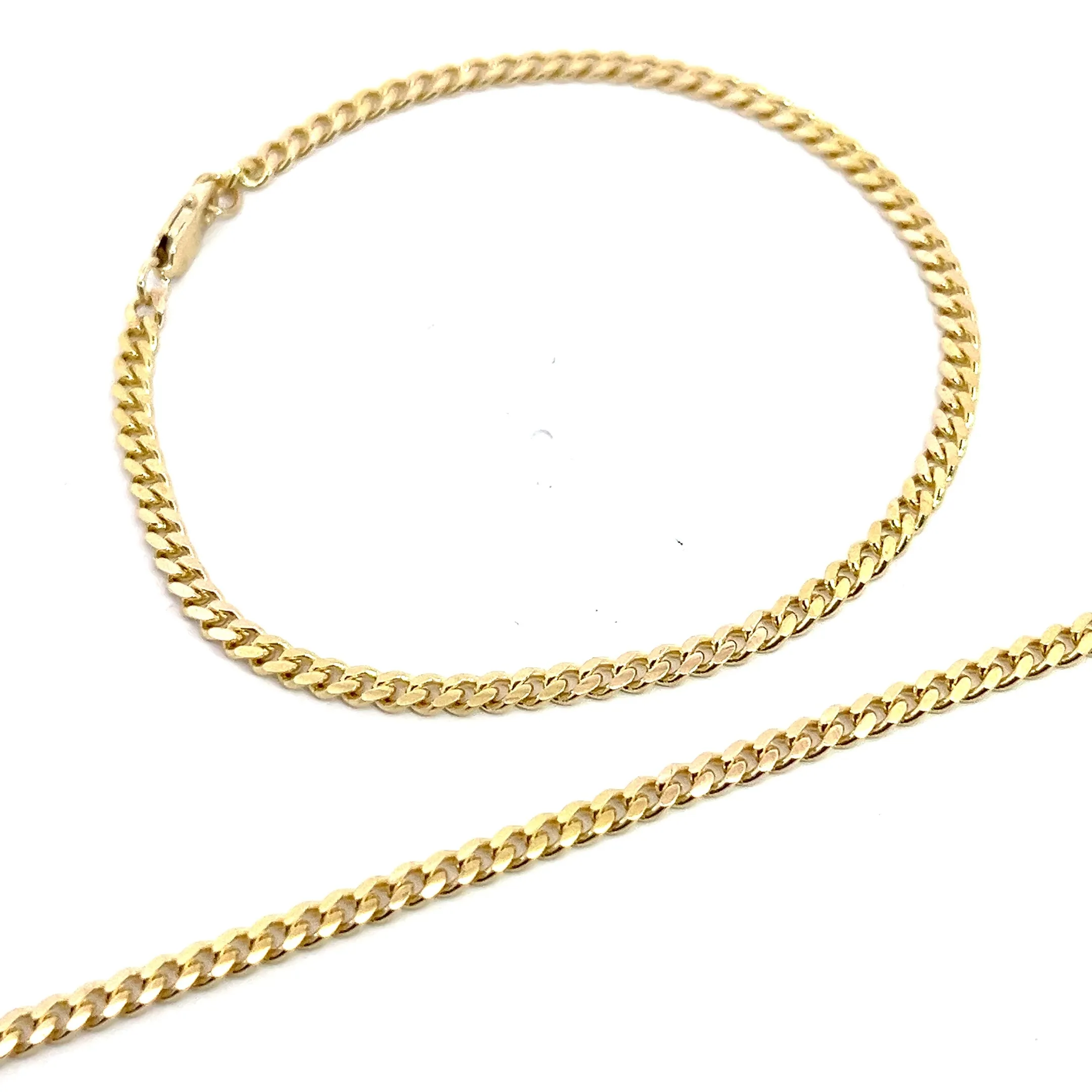 14k Yellow Gold 3.80 Gram Micro Cuban Link Bracelet 2.75mm 6 1/2 inch