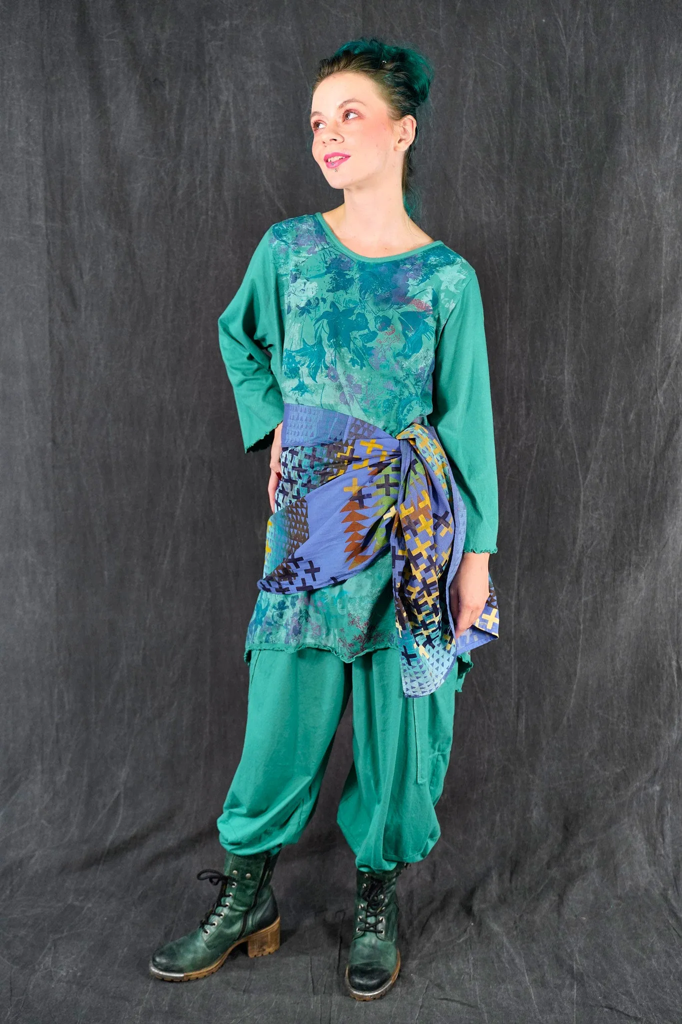1565 Swing Tunic Cyan-P