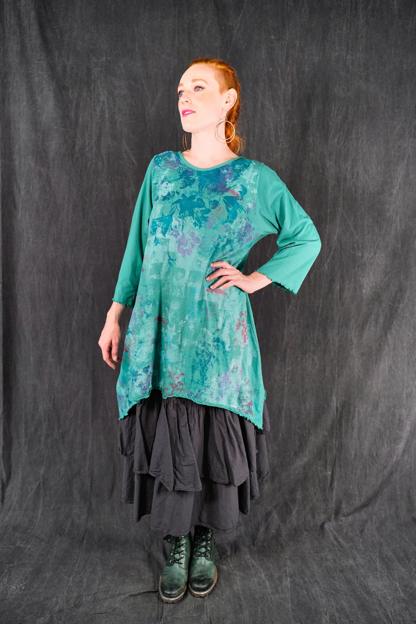 1565 Swing Tunic Cyan-P