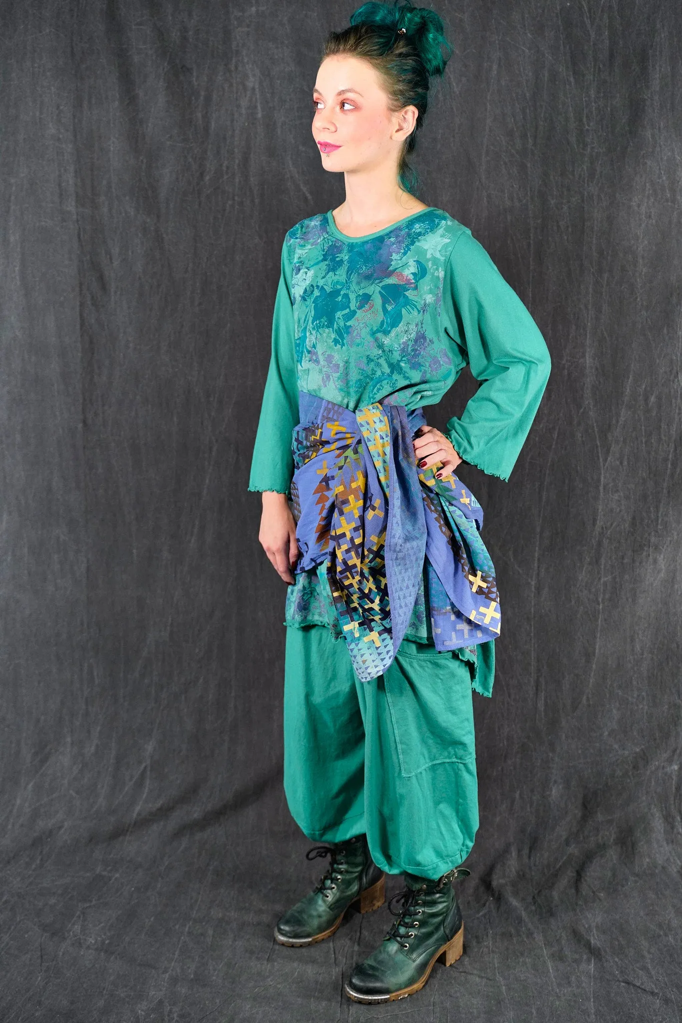 1565 Swing Tunic Cyan-P