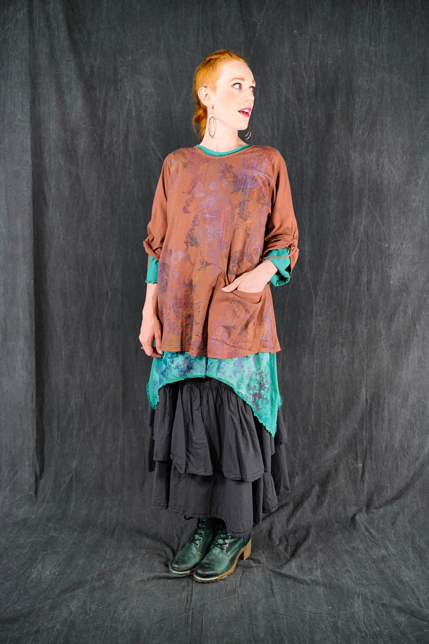 1565 Swing Tunic Cyan-P