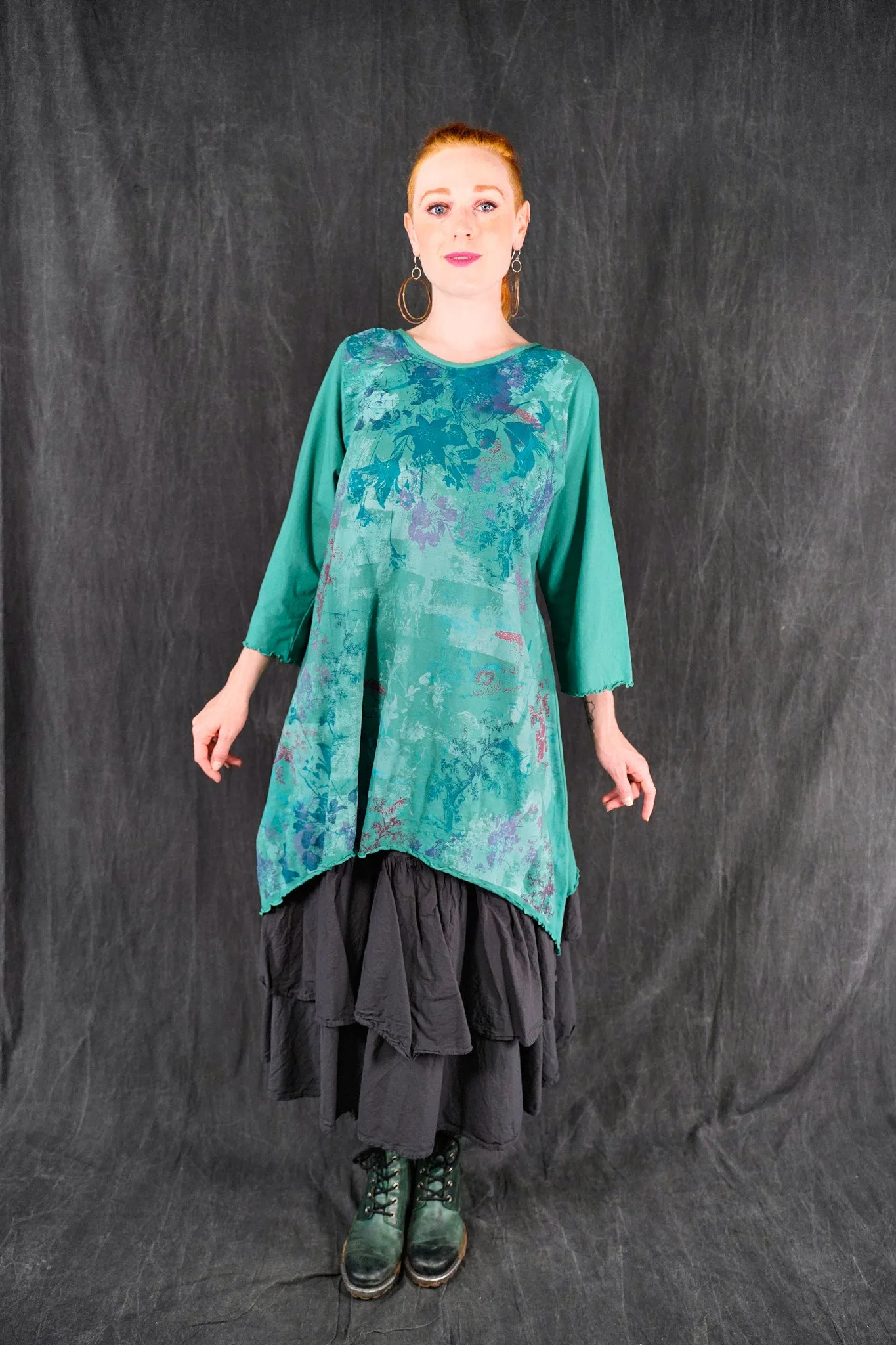 1565 Swing Tunic Cyan-P