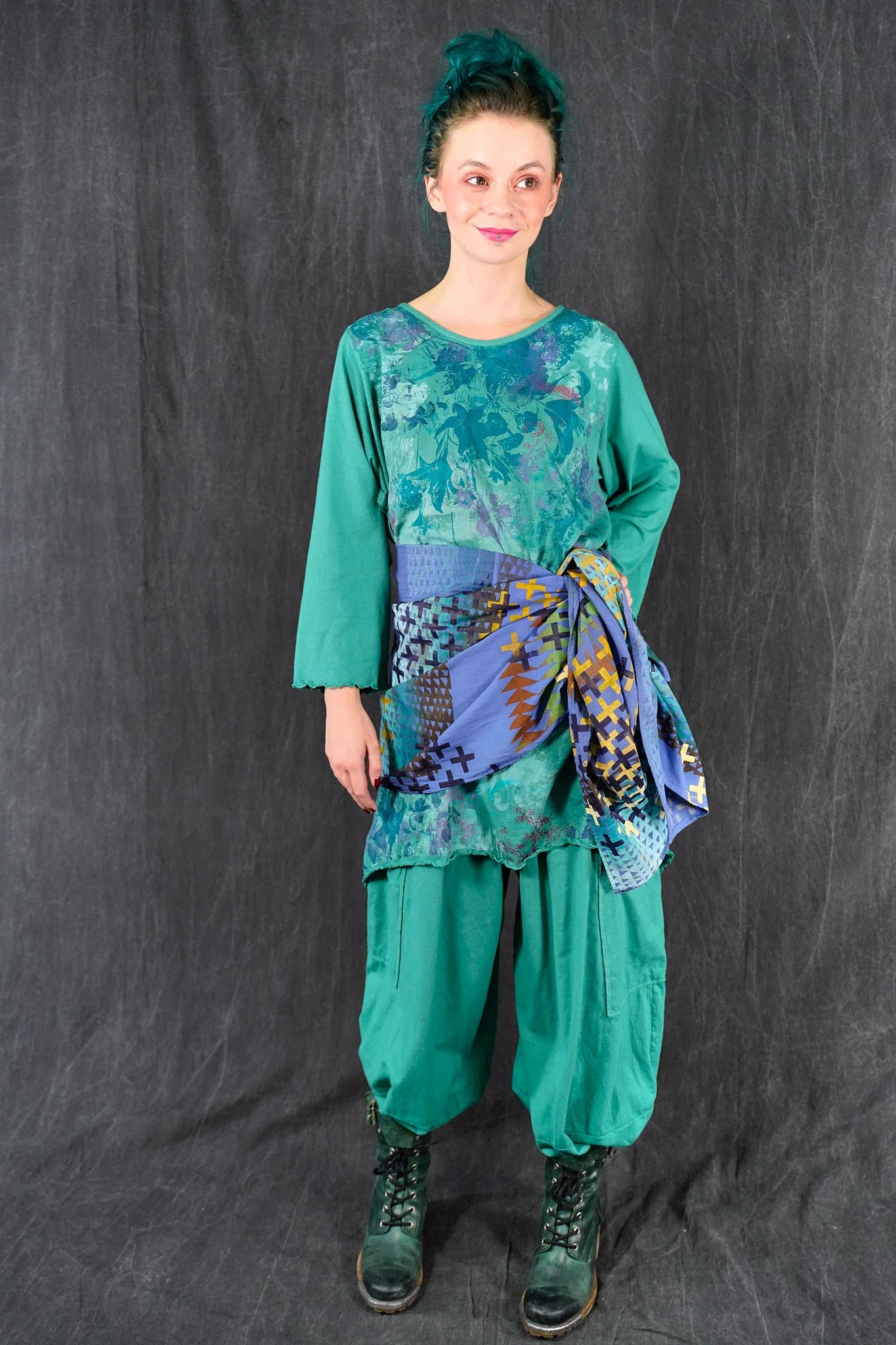 1565 Swing Tunic Cyan-P