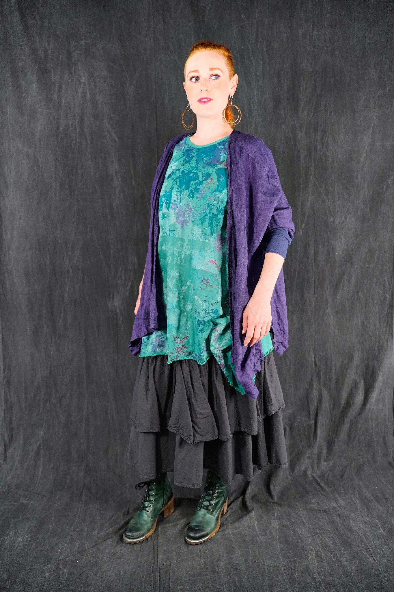 1565 Swing Tunic Cyan-P