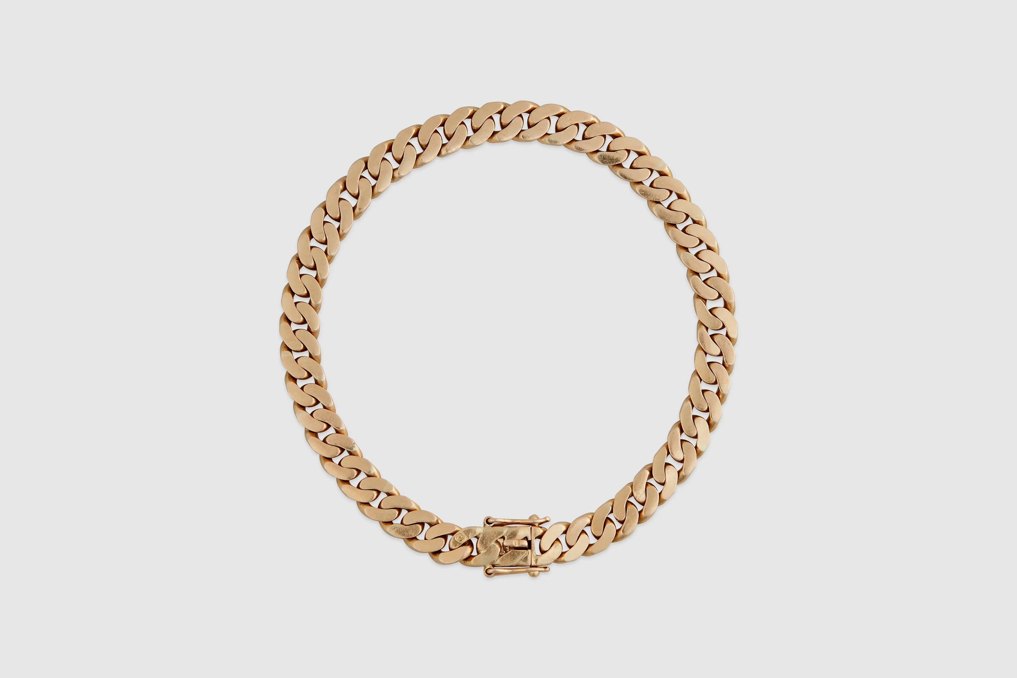 18k Soft Curb Link Bracelet