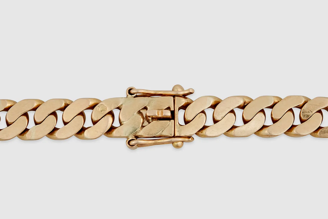 18k Soft Curb Link Bracelet