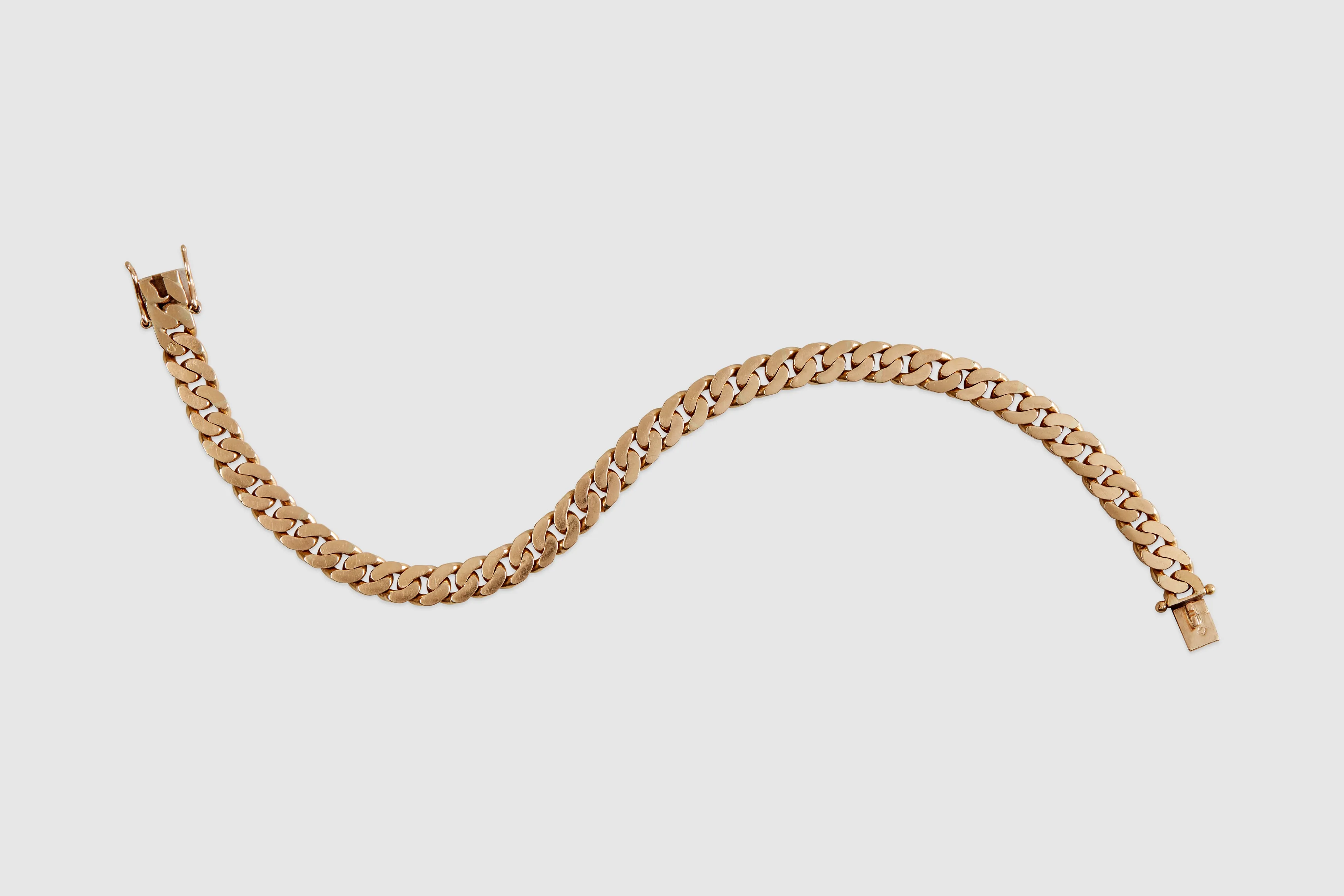18k Soft Curb Link Bracelet