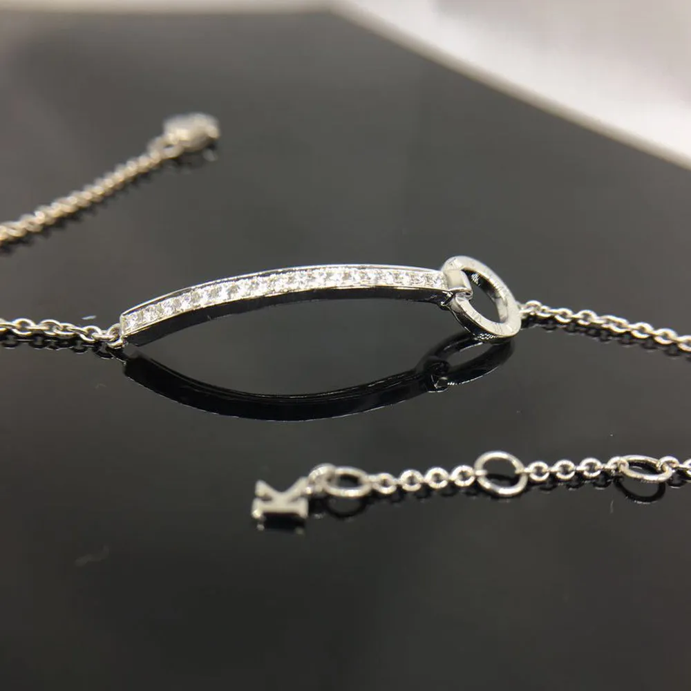 18K Solid Gold Natural Diamond Bracelet Roman Numerals Elegant Charm Jewelry