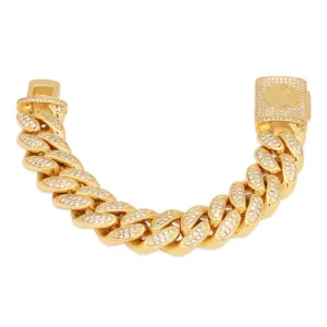 18mm Iced Miami Cuban Link Bracelet