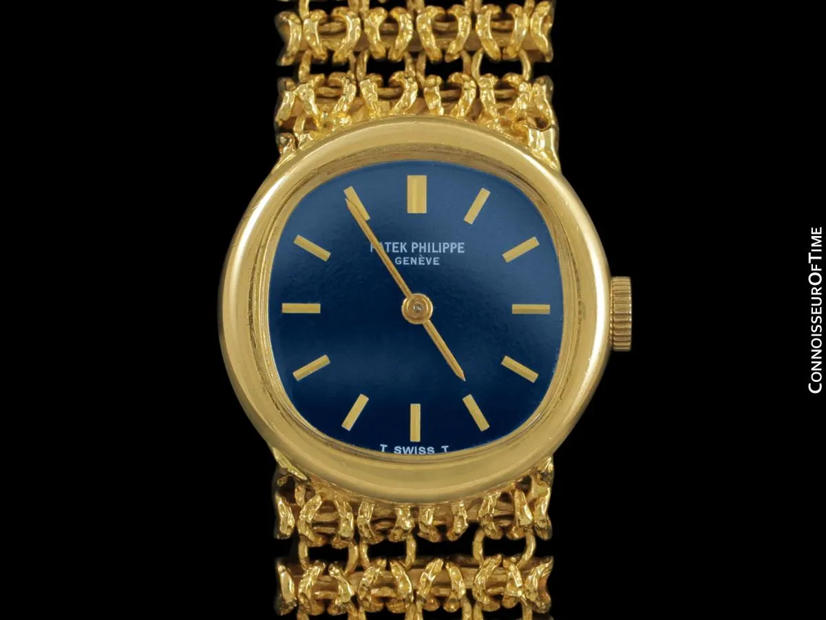 1973 Patek Philippe Ladies Vintage Bracelet Watch Ref. 4188/2, 18K Gold - Original Certificate
