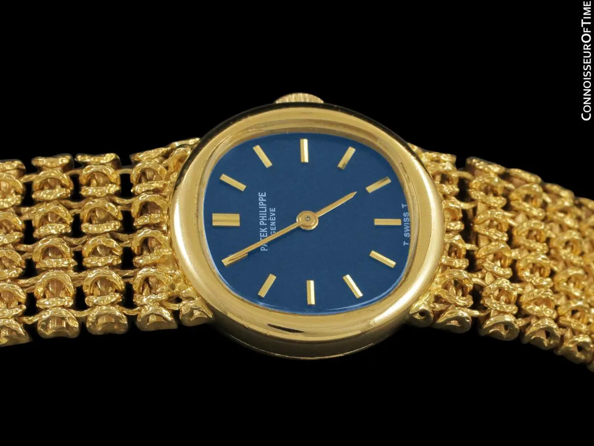 1973 Patek Philippe Ladies Vintage Bracelet Watch Ref. 4188/2, 18K Gold - Original Certificate
