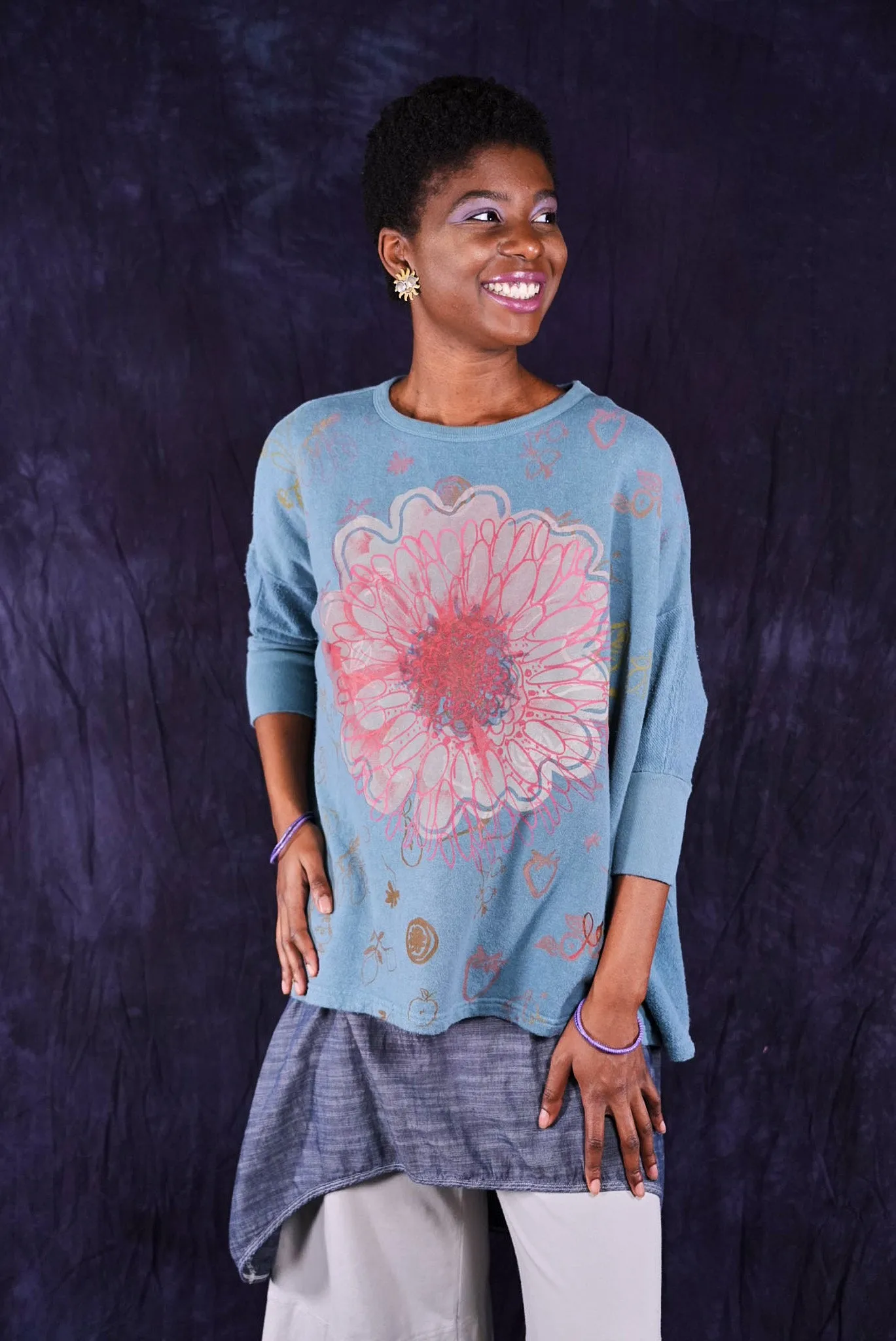 2306 Colors Sweatshirt Sea-P