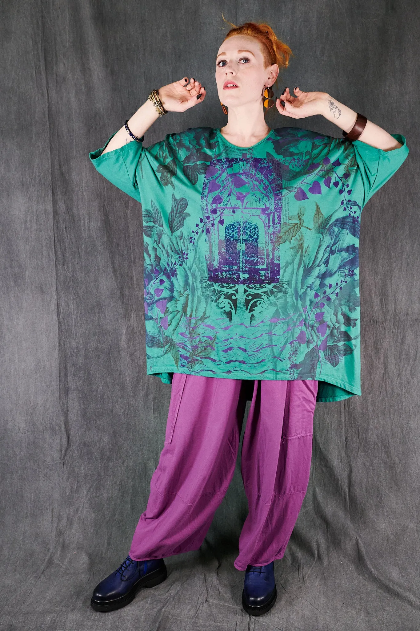 2358 Tournesol Tee Cyan-P