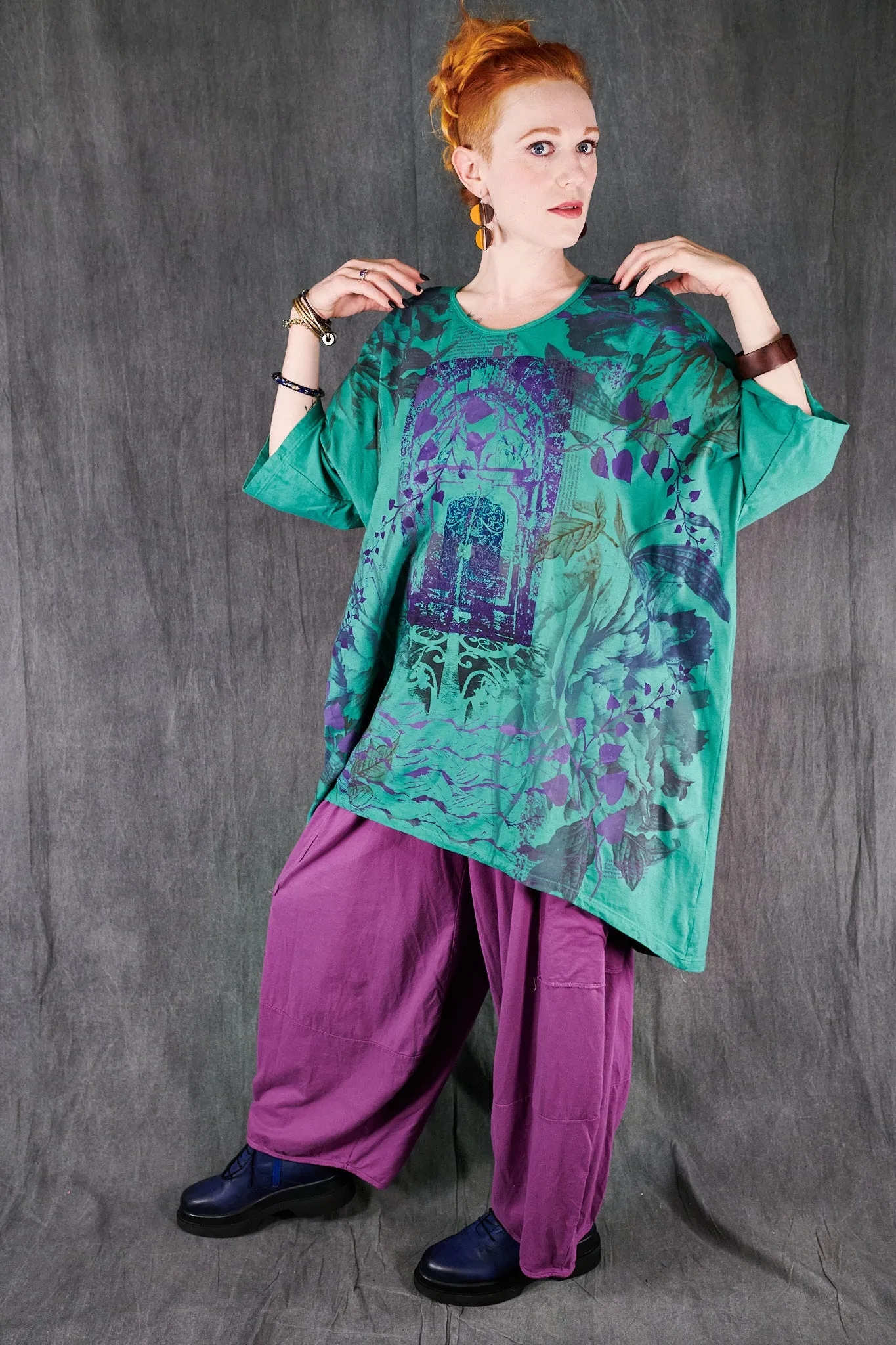 2358 Tournesol Tee Cyan-P