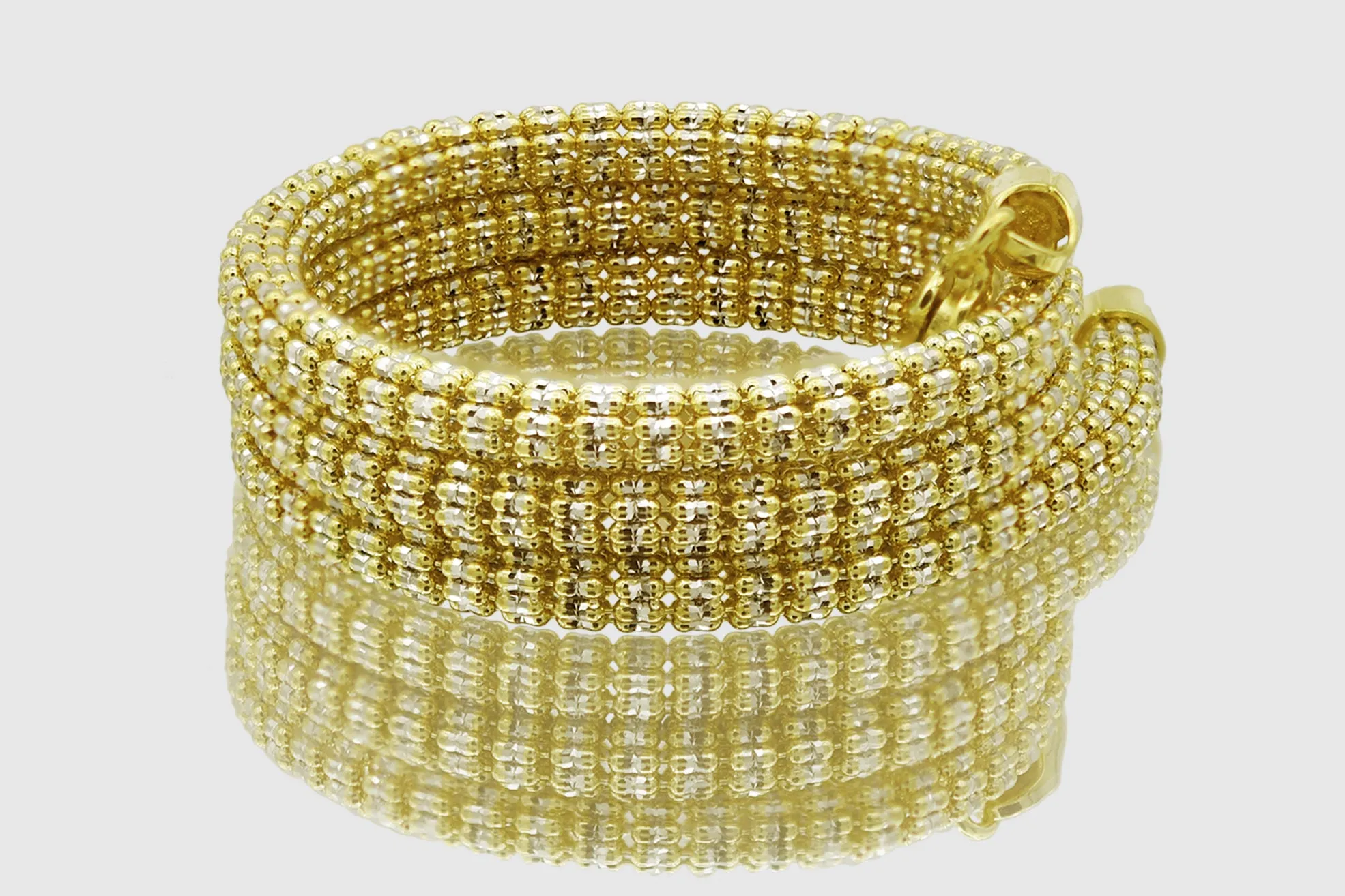 2.5mm - 4.5mm Ice Chain Necklace - 14k Yellow Gold
