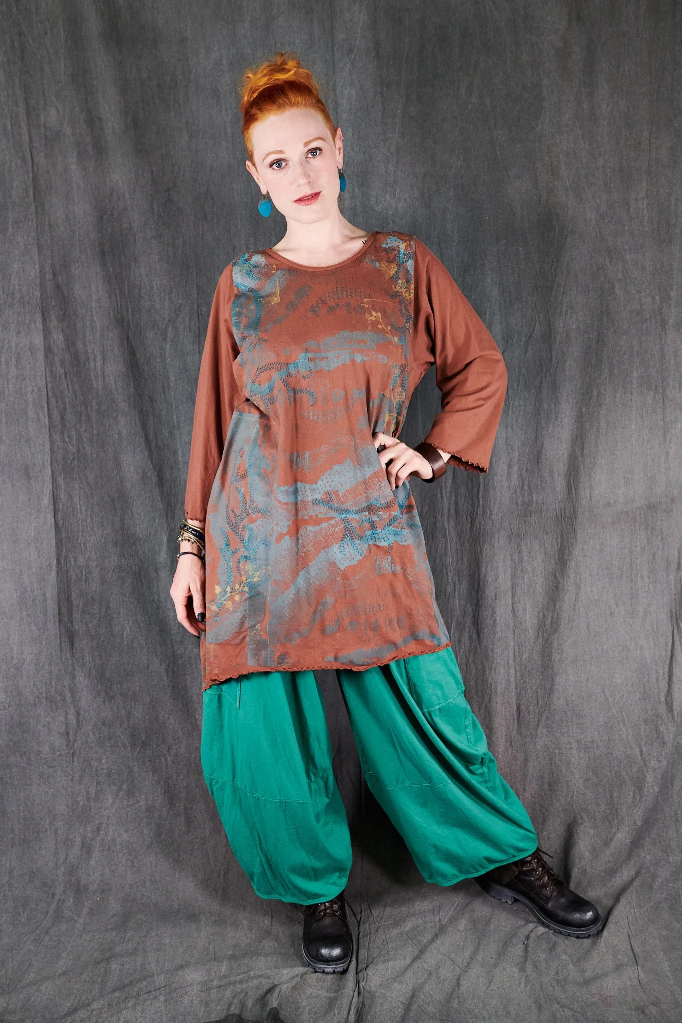 3325 Garden Pocket Pant Cyan-U