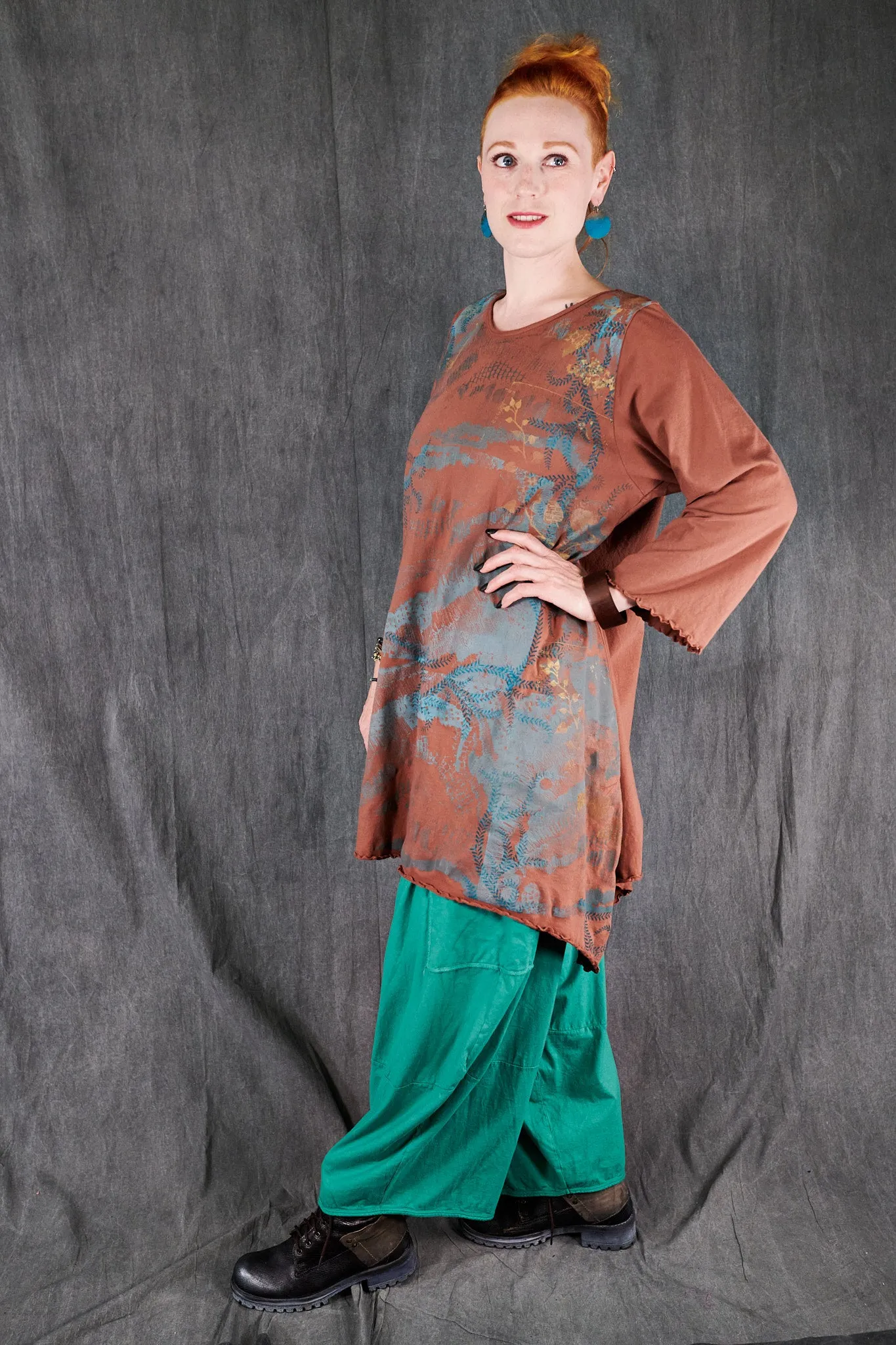 3325 Garden Pocket Pant Cyan-U