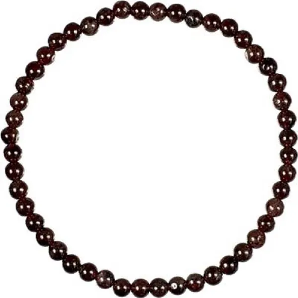 4mm Garnet Bracelet