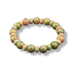 6mm-10mm Bracelet Unakite