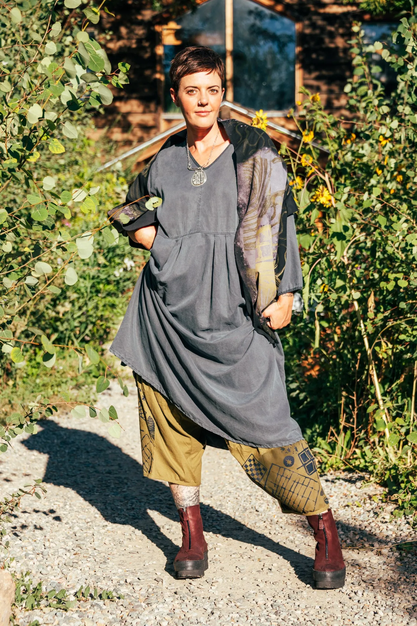 7251 Tencel Dress (Like Silk) Thoreau