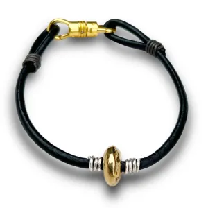 Abacus Bead Cord Bracelet - Bronze
