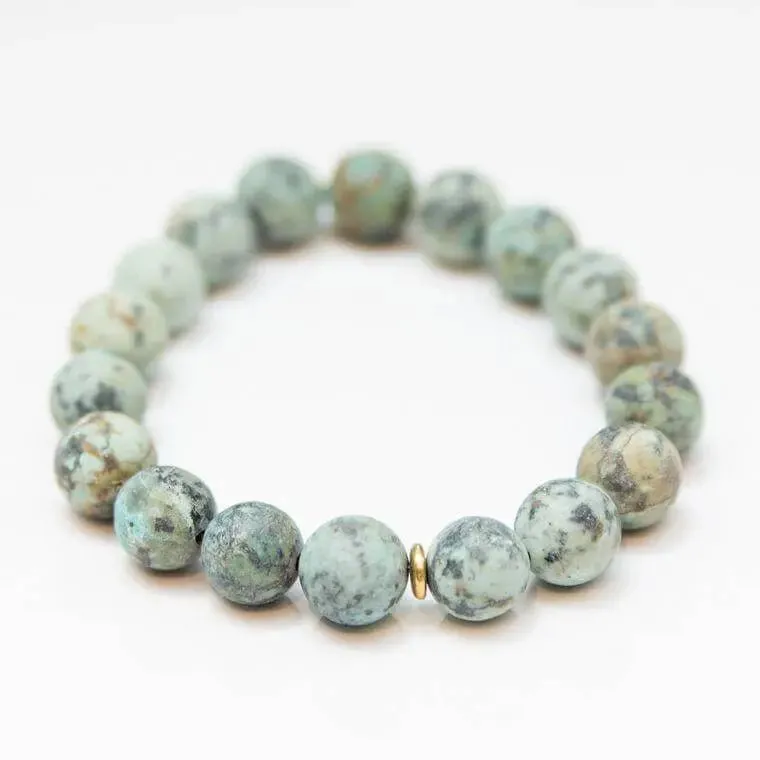 African Turquoise Crystal Bracelet