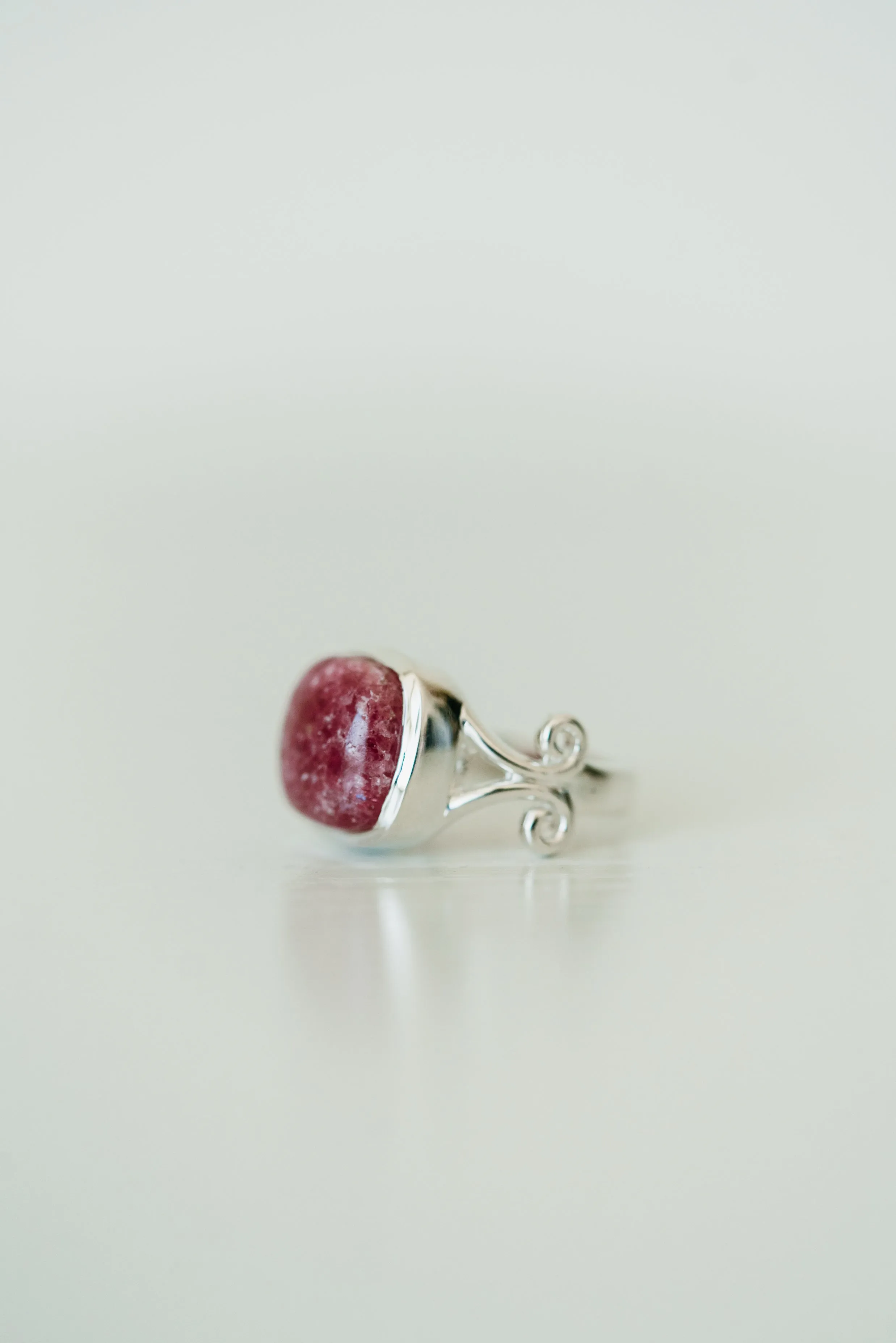 Amelia Ring | Pink Rhodonite