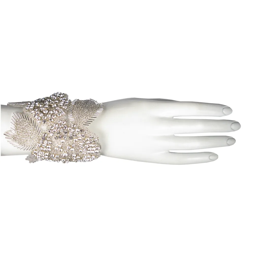 Angel Wing Tapestry Czech Crystal Cuff