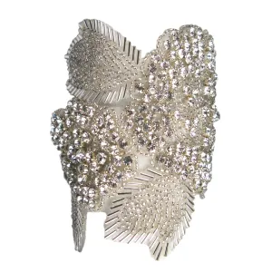 Angel Wing Tapestry Czech Crystal Cuff