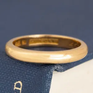 Antique Gold English Wedding Band, 2.80mm