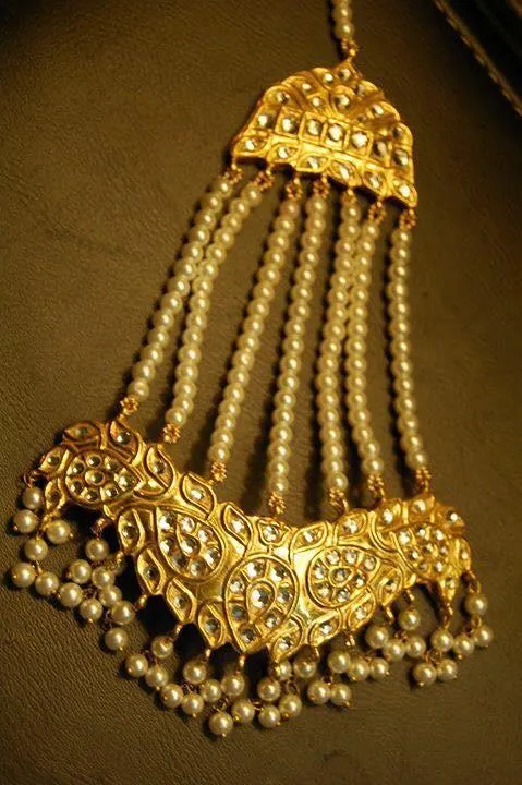 Antique Gold Plated Jhumar #J4137