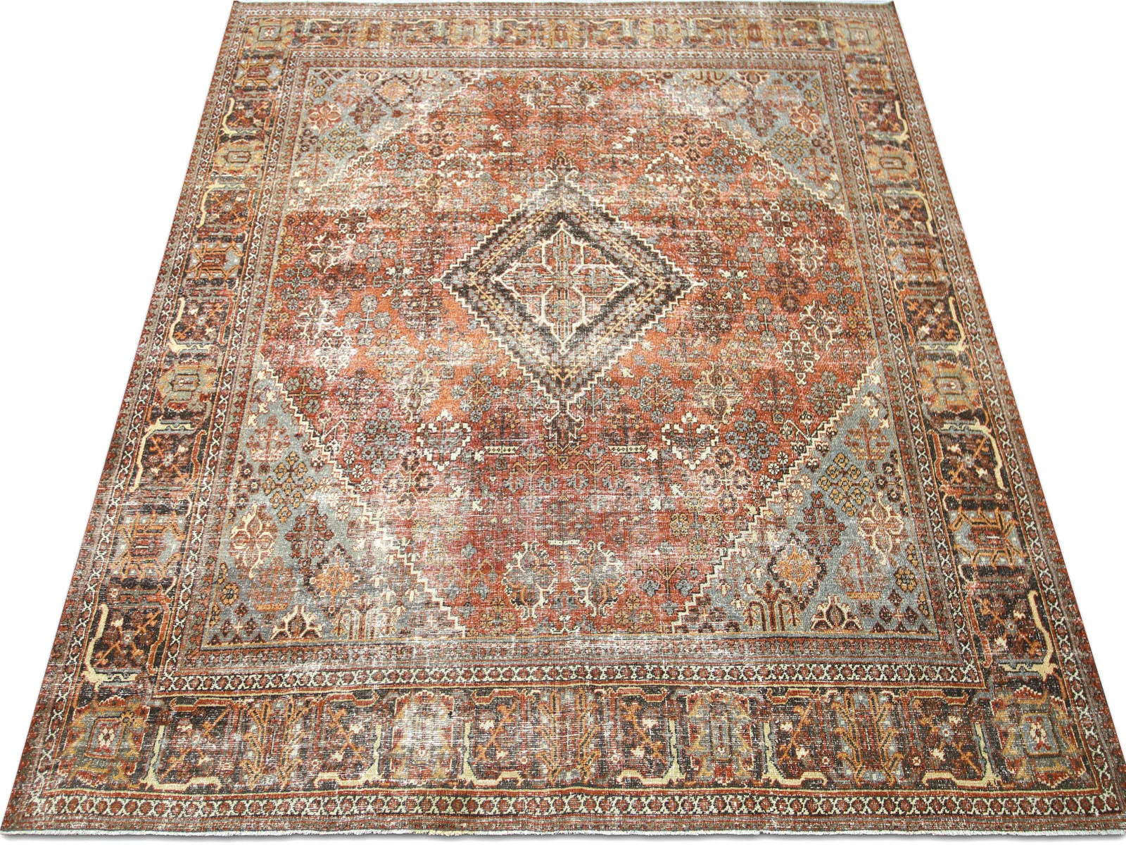 Antique Persian Joshagan Rug - 9'2" x 11'8"