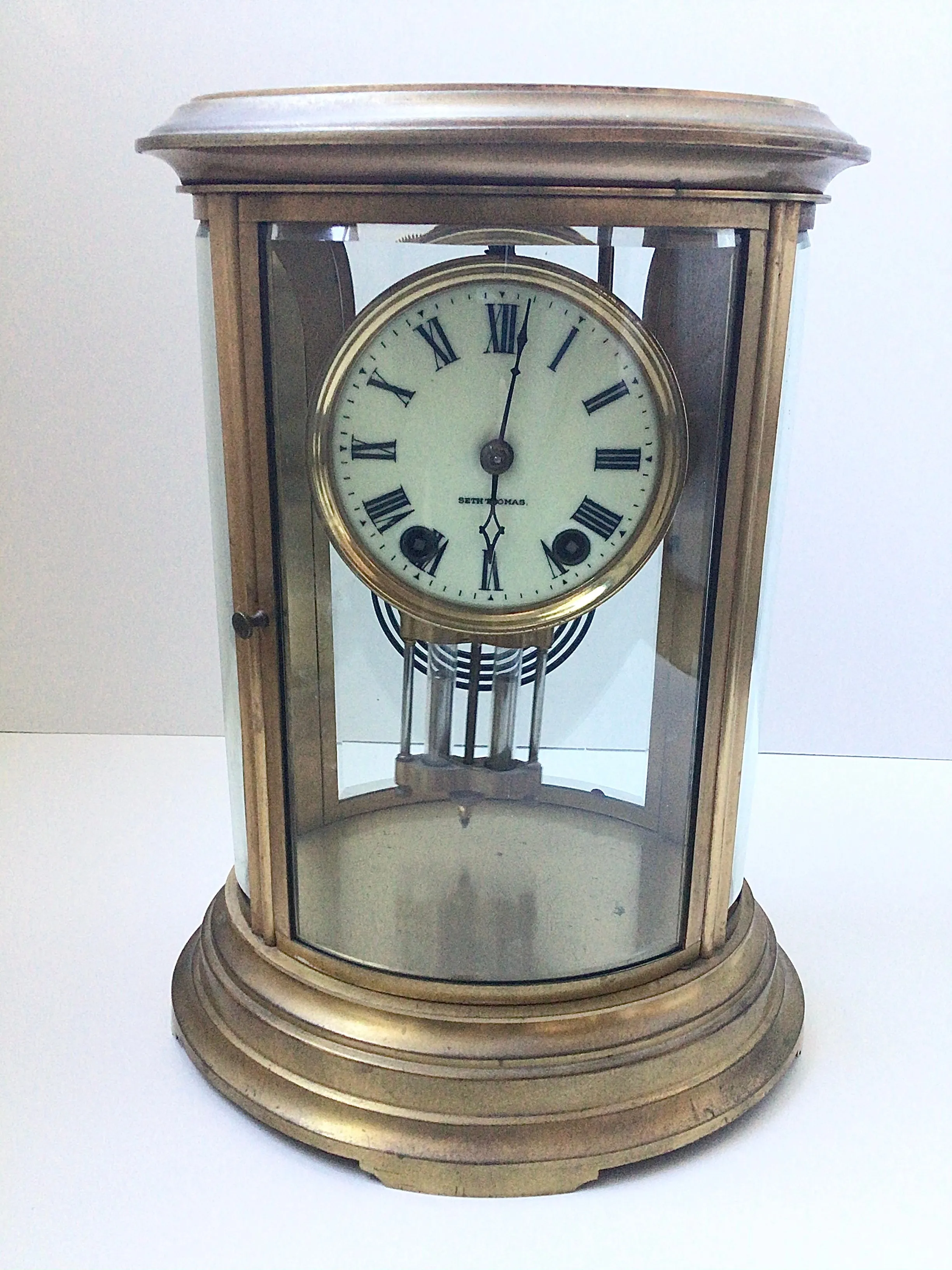 Antique Seth Thomas Brass Mantle Clock