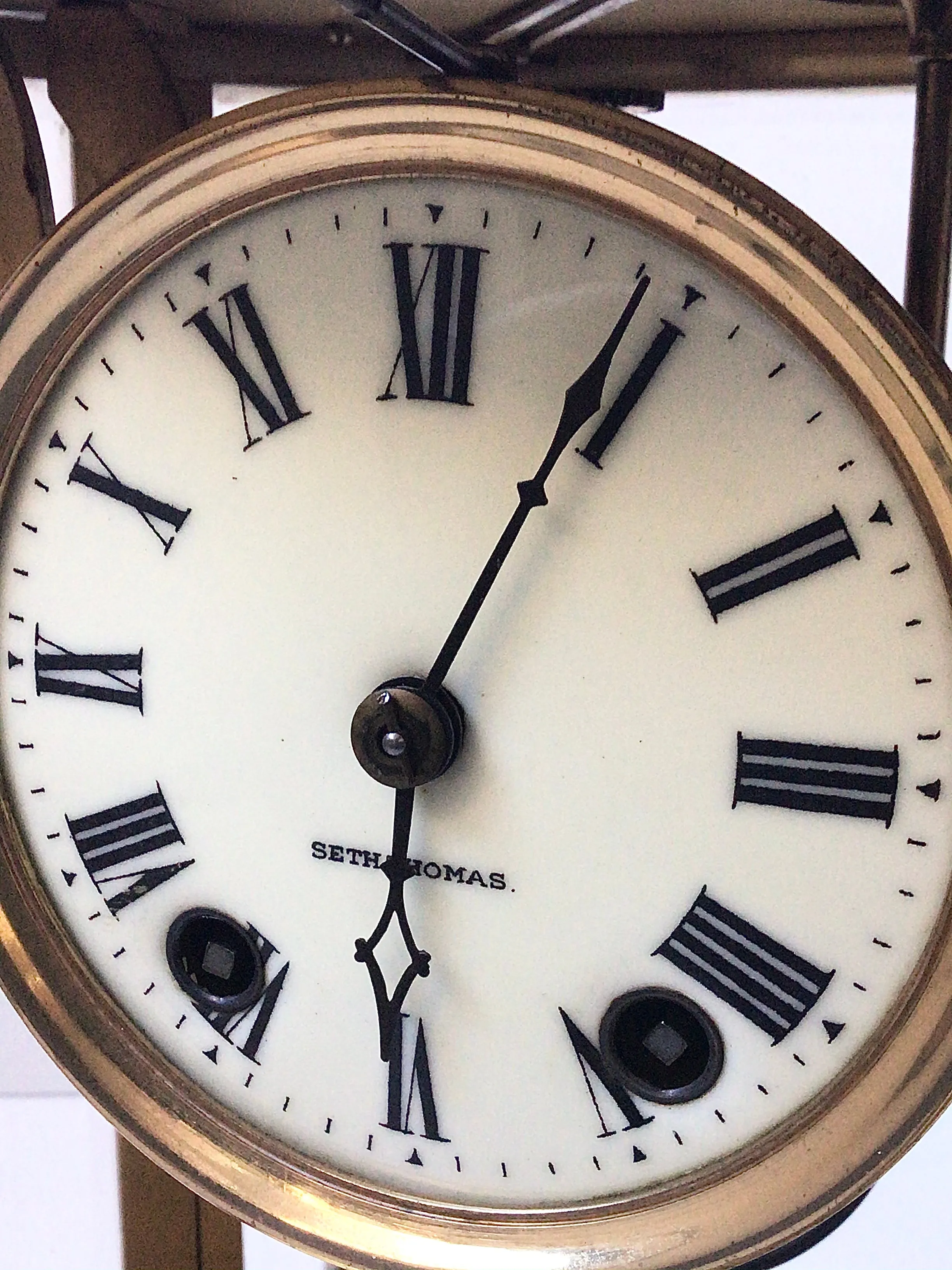 Antique Seth Thomas Brass Mantle Clock