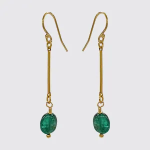 Apatite Accent Drop Earrings