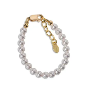 Audrey 14K Gold Plated Pearl Bracelet