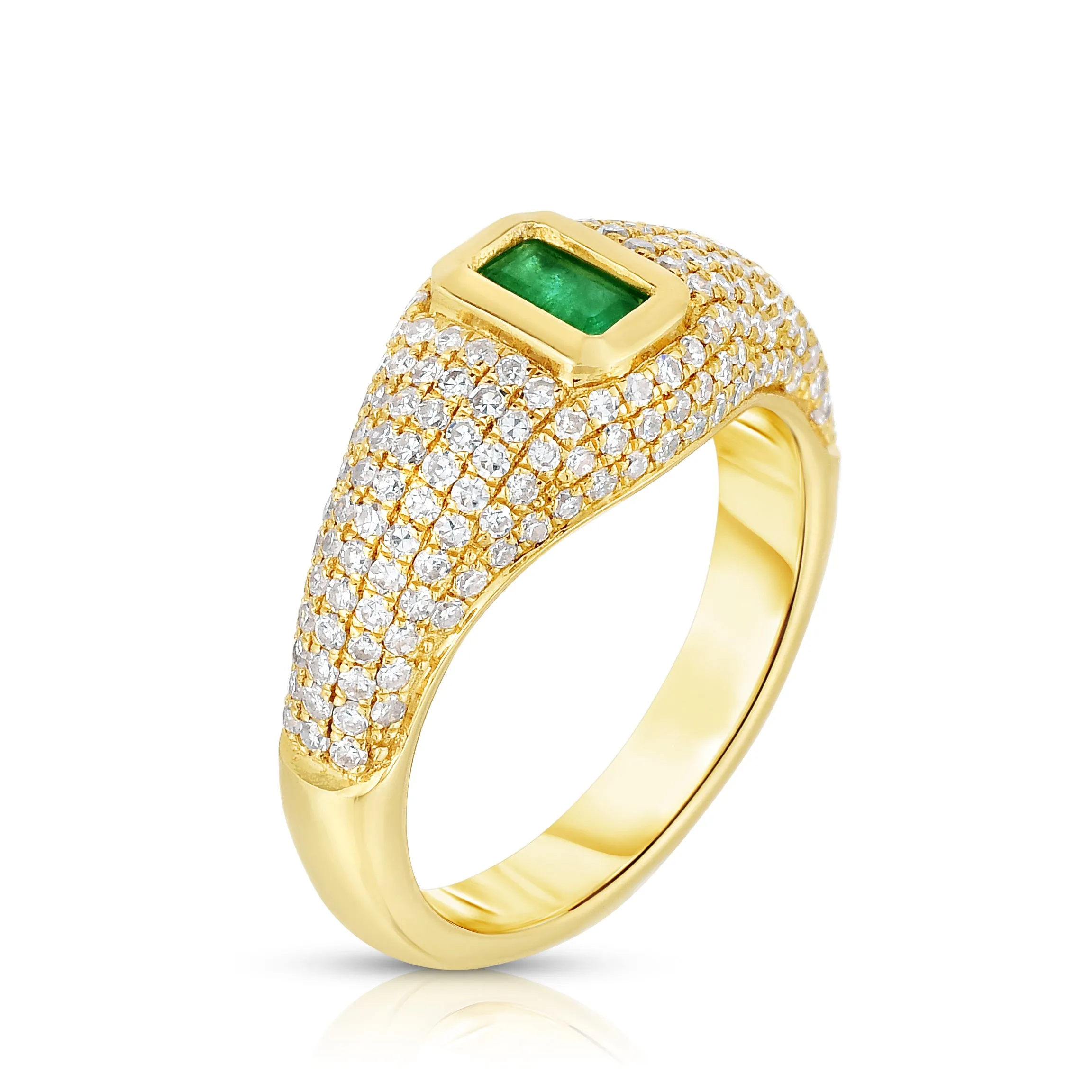 AUDREY - The Pave Diamond Pinky Ring