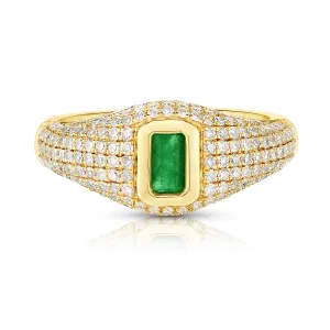 AUDREY - The Pave Diamond Pinky Ring