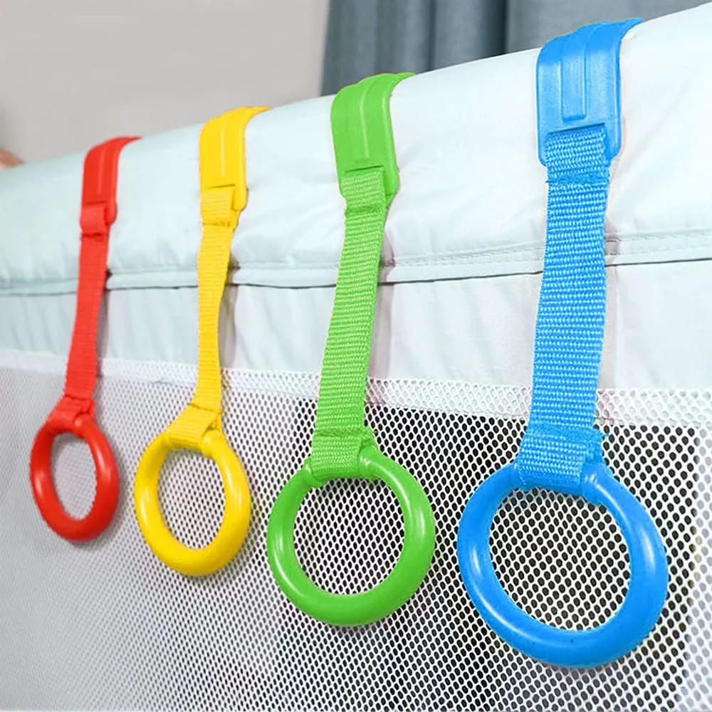 Baby Stand-up Walk Aids |  4 x Detachable Pull-up Rings | Playpens, Cots and more...