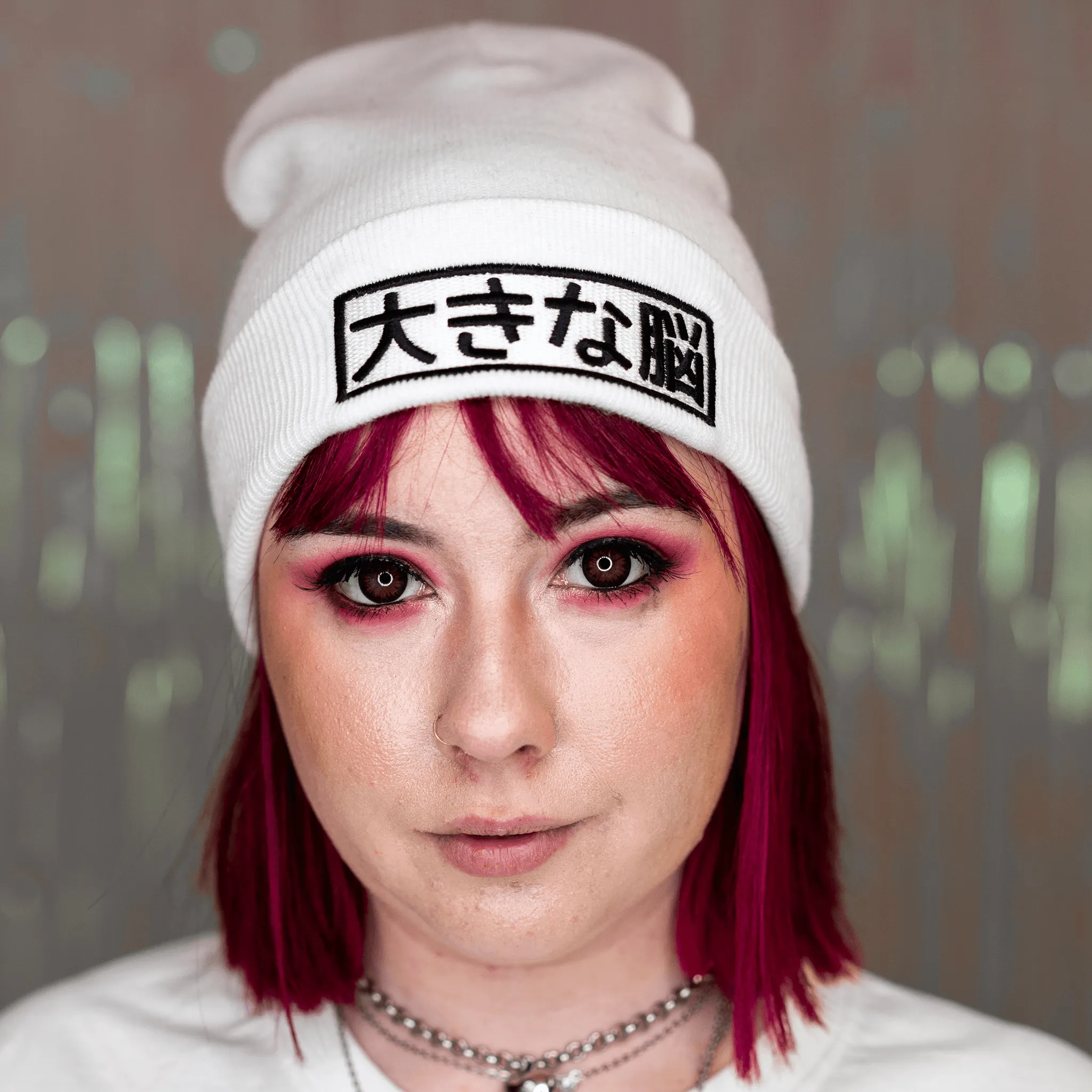 Big Brain Beanie - White